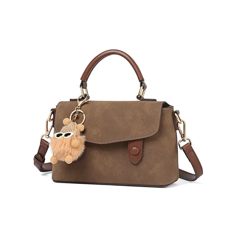 TUCANO PU Shoulder Bag, Crossbody Bag, Handbag Regular Women's Ecru/Black/Camel/Brown-16