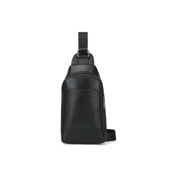 ROBERTA DI CAMERINO Cow Leather Sling Bag Men's Black