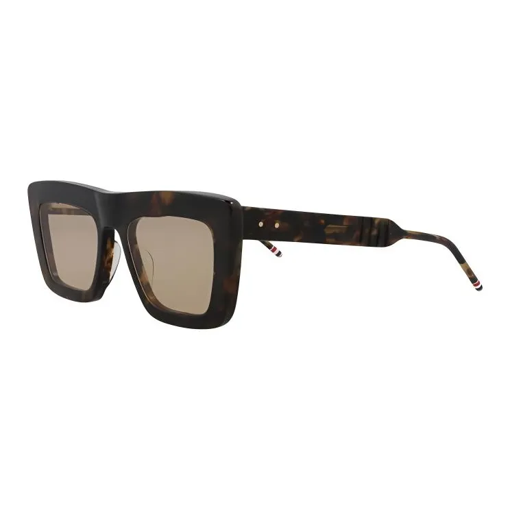THOM BROWNE· Acetate Square Sunglasses Unisex Tortoiseshell-0