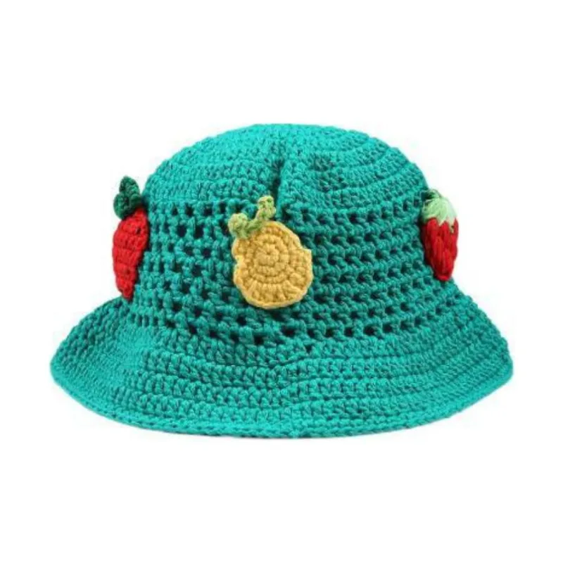 Stella McCartney Crochet Dropped Brim Bucket Hat-0