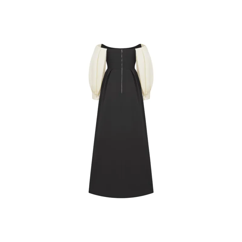 DIOR Long Sleeved Dress Women's Black-1