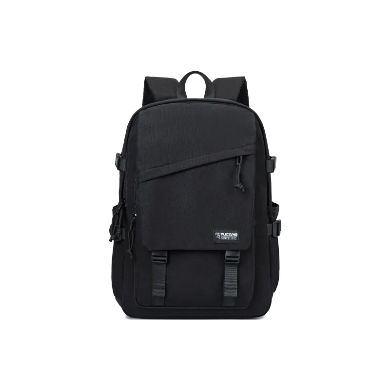 TUCANO Polyester Backpacks Large Size Unisex Black/White/Blue/Pink-0