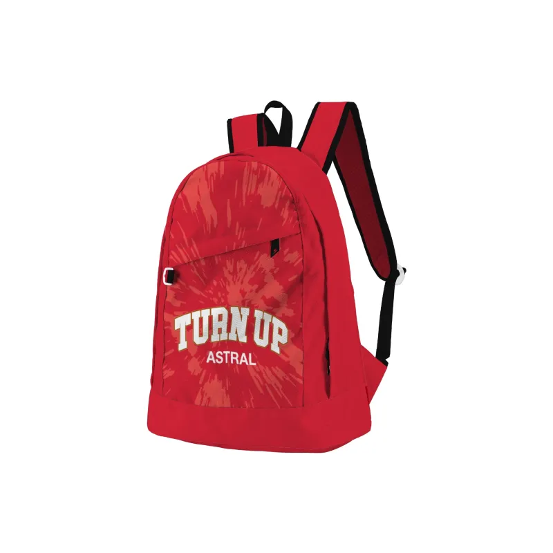 TURN UP Polyester Backpack Laptop Bag Regular Unisex Red-1