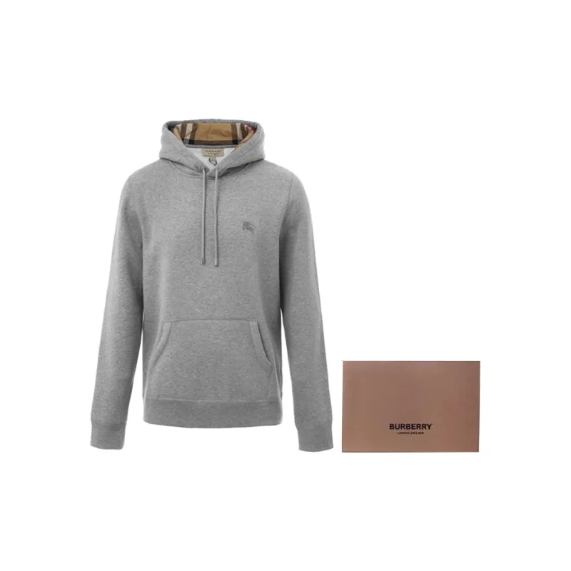 Burberry Embroidered Ekd Cotton Blend Hoodie-8