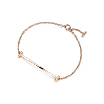 TIFFANY & CO. 18K Rose Gold Bracelets Unisex Rose Gold