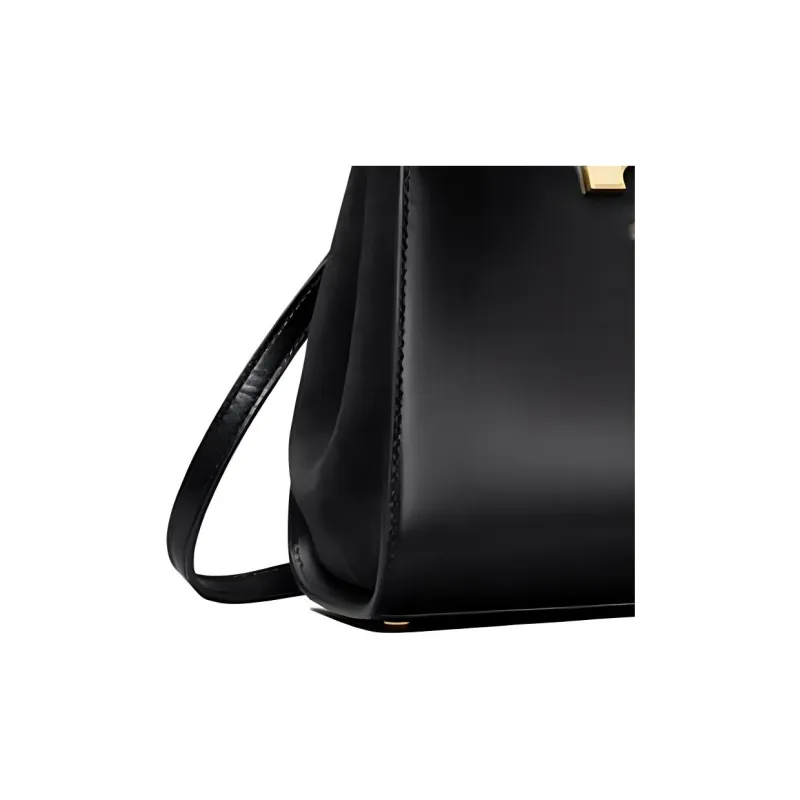 TORY BURCH Eleanor Calfskin Shoulder Bag, Crossbody Bag, Handbag Mini Women's Black-3