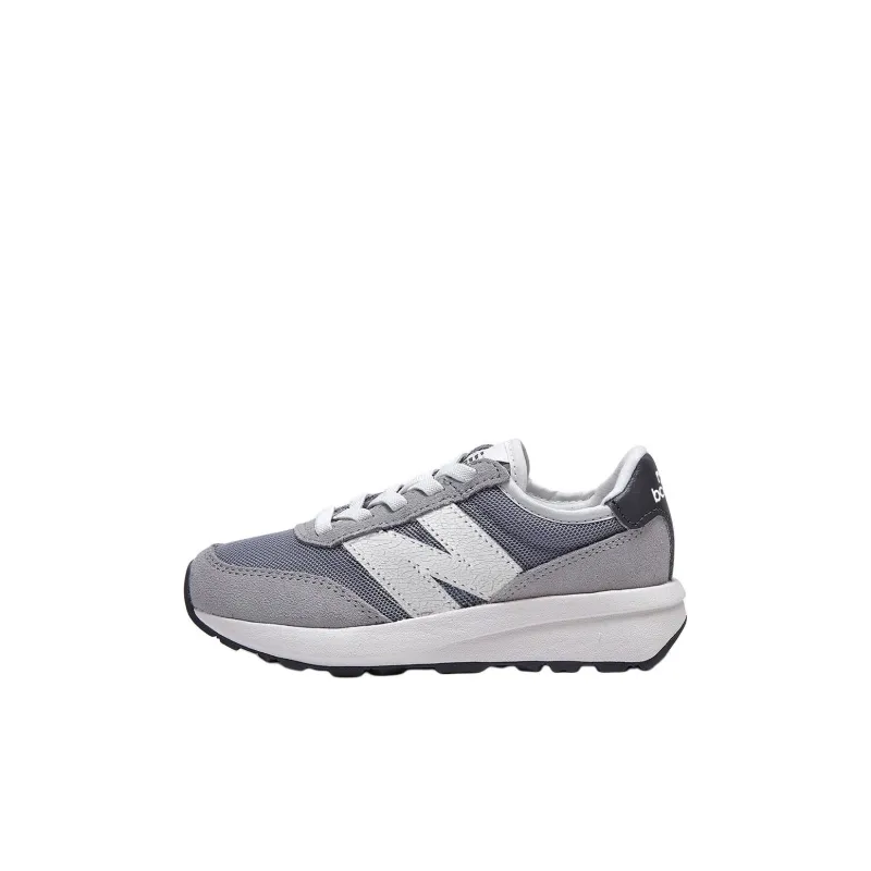 New Balance 370 Anti-Slip Wear-Resistant Low-Top Kids' Running Shoes Gray Kids'-0