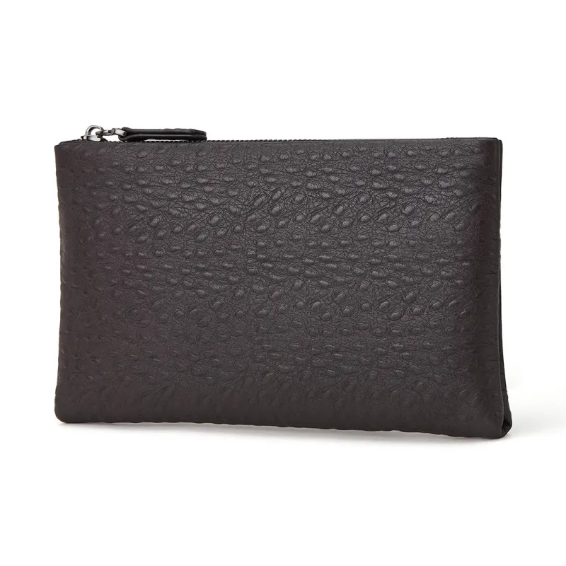 ROBERTA DI CAMERINO Cow Leather Clutch Wallet Regular Men's Black/Coffee-2