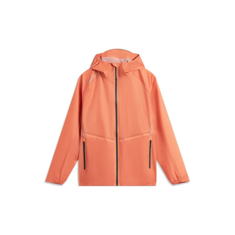 LiNing CF Tracing Ultra Light Rainproof Windbreaker Jacket Unisex Pumpkin Orange-0