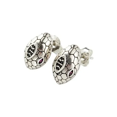 Native Stranger 925 Sterling Silver Stud Earrings Women's Silver