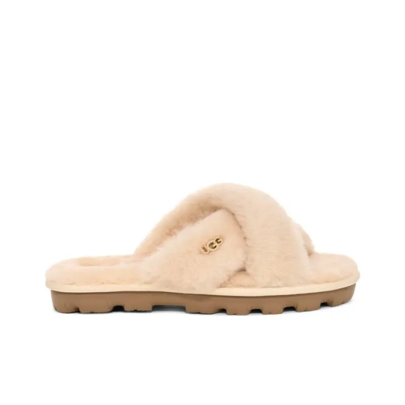 UGG Slip Resistant Abrasion Resistant Slide Slippers Women's Beige-2