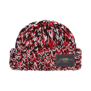 GANNI Crochet knit Wool Beanie