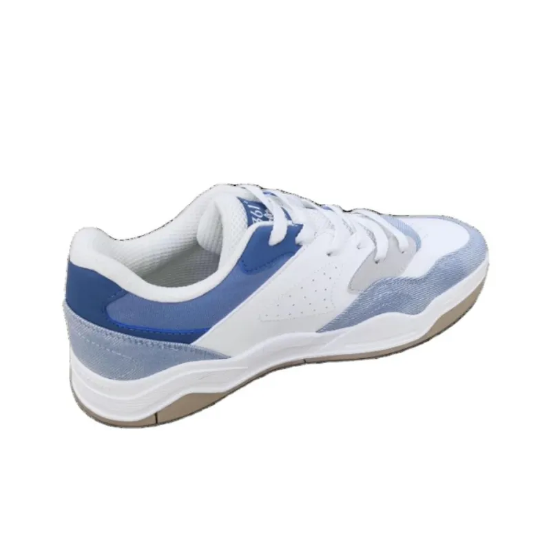 361° Anti Slip Wear Resistant Low Top Skateboard Shoes Men's Blue White-3