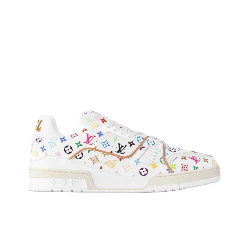 LOUIS VUITTON Lv Trainer Takashi Murakami White-1