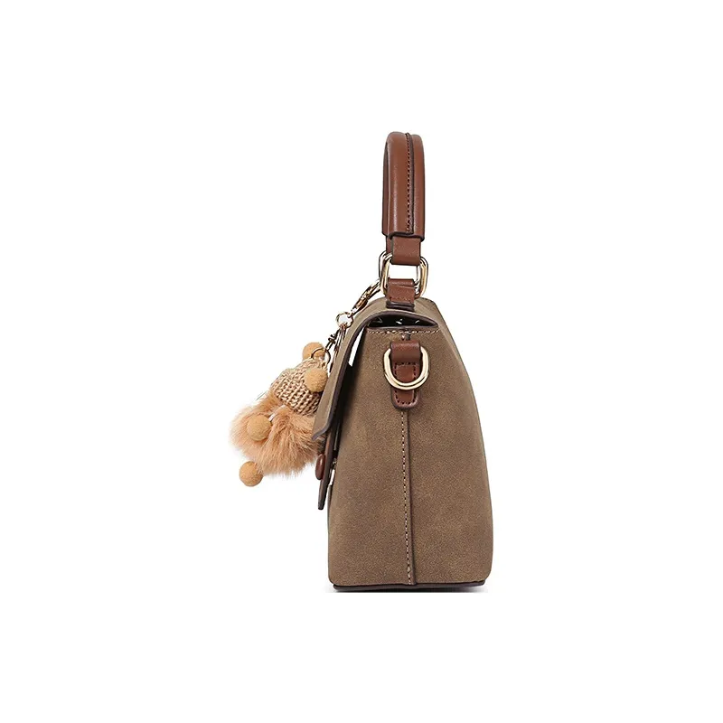 TUCANO PU Shoulder Bag, Crossbody Bag, Handbag Regular Women's Ecru/Black/Camel/Brown-17