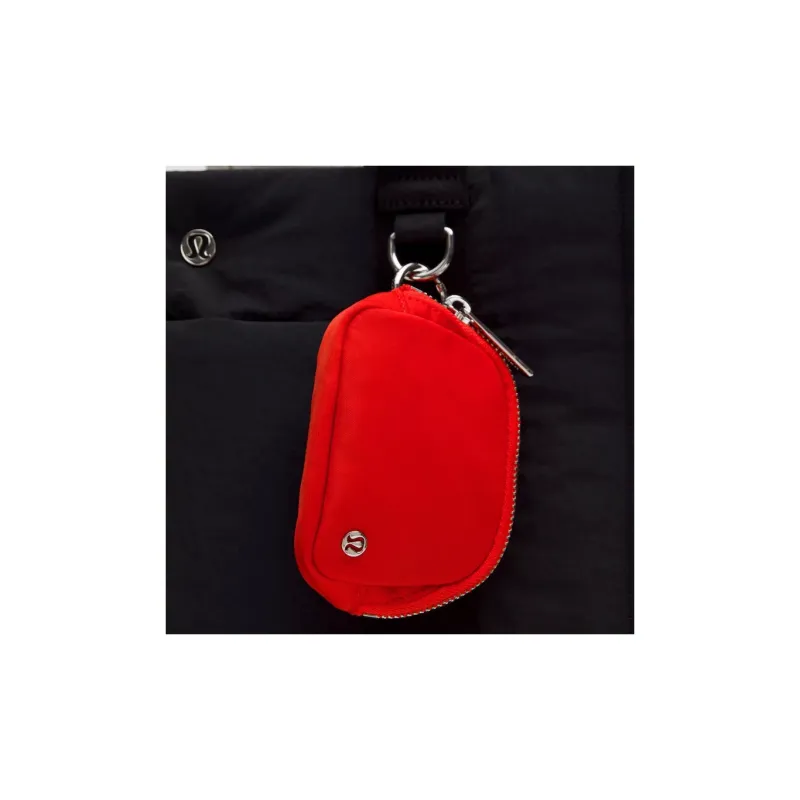 Lululemon Everywhere Nylon Coin Purse Extra Mini Unisex Red-2