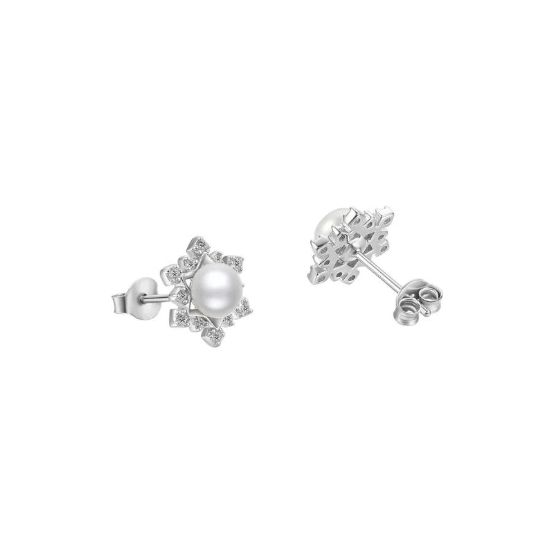 ZHOU LIU FU Freshwater Pearl Stud Earrings Women's-1