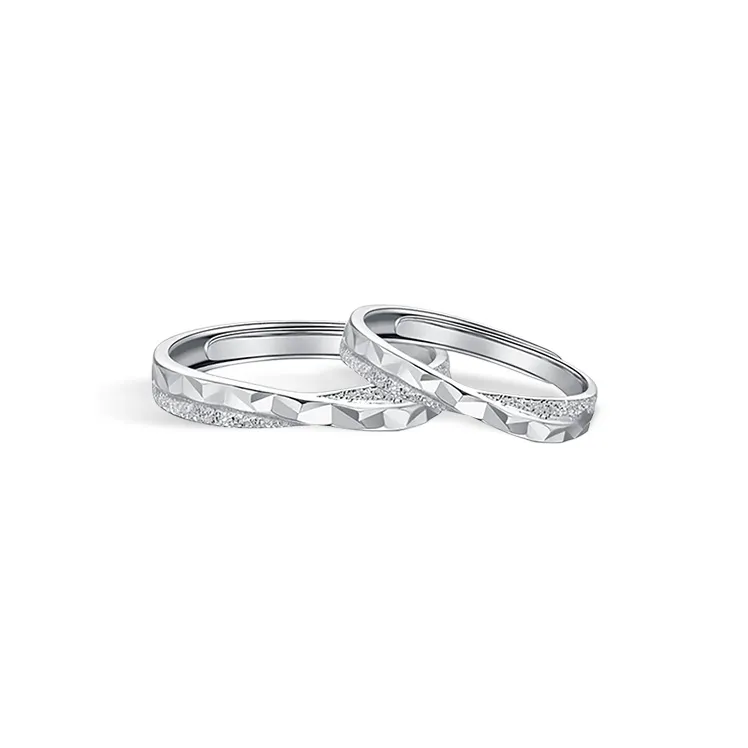 KIVA Sterling Silver S999 Silver Rings Unisex-0