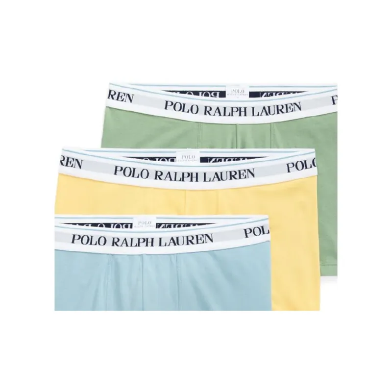 Polo Ralph Lauren FW22 Underpants Men's 1 Set 3 Pack Green+Yellow+Blue-1