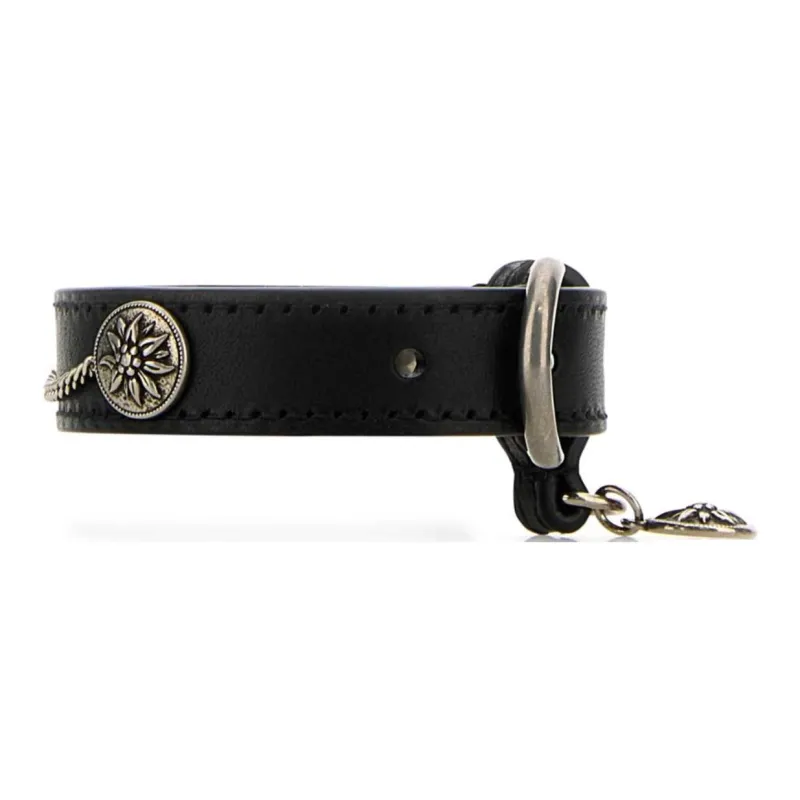 PRADA Leather Wristbands Women's Black-2