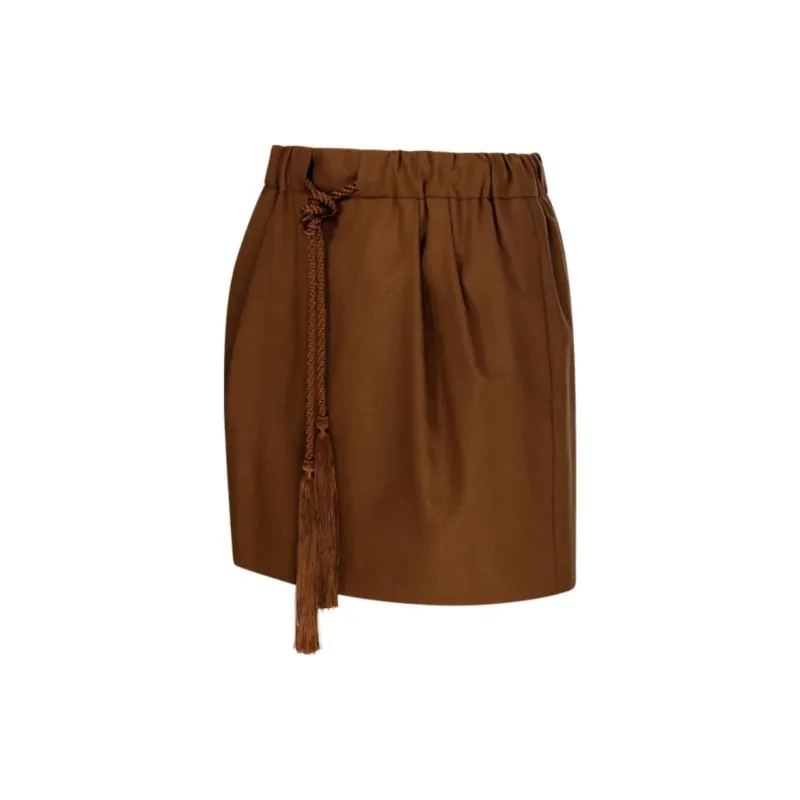 MaxMara Tabarin Tassel Detailed Mini Skirt-2