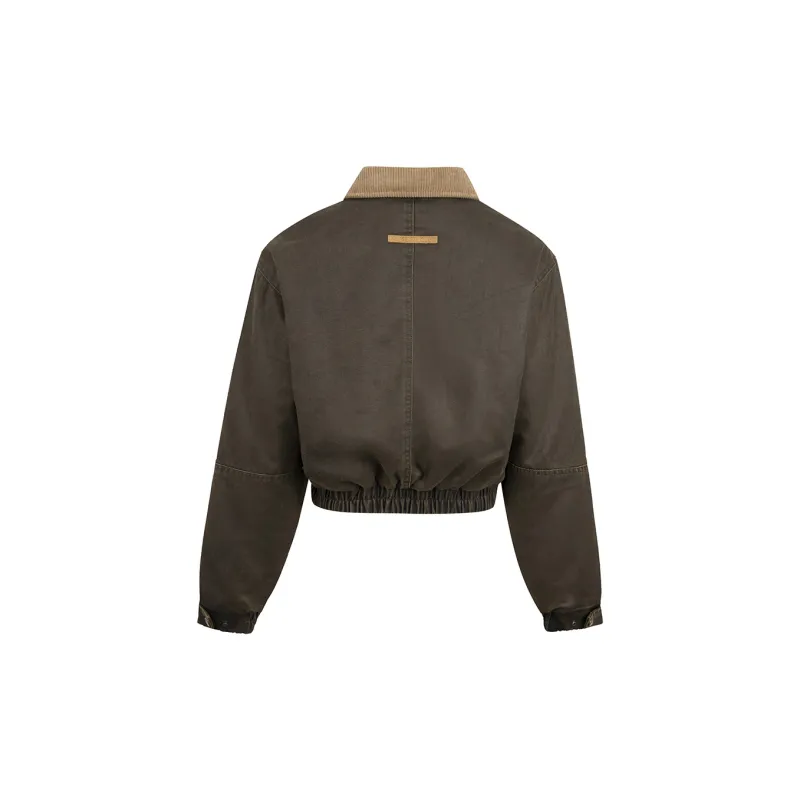 Ariseism Jackets Coats Women's Vintage Brown-1