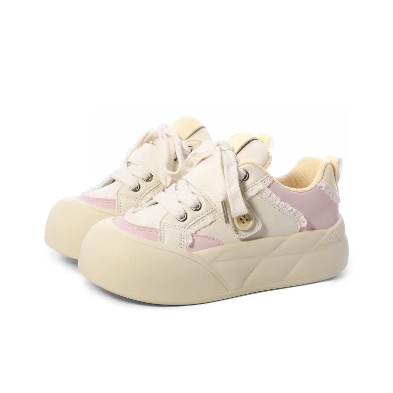 Lovely You Wear-resistant And Lightweight Low-Top Skateboard Shoes Women's Yellow Green-37