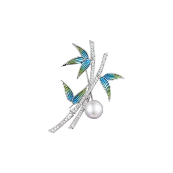 Lan Ying Austrian Crystal Brooches Unisex