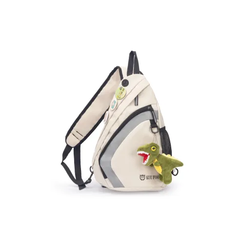 TAKI Nylon Sling Bag Regular Unisex Black/White