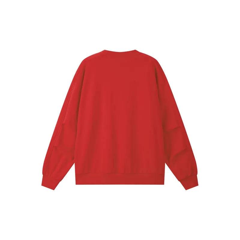 KUMPOO Sweatshirt Unisex New Year Red-1