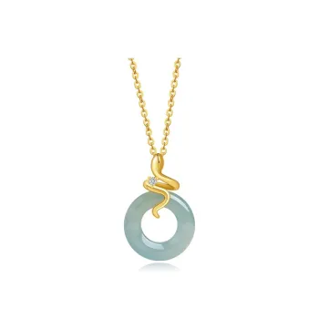 KING TAI SANG Glutinous Jade Jadeite Necklaces Women's
