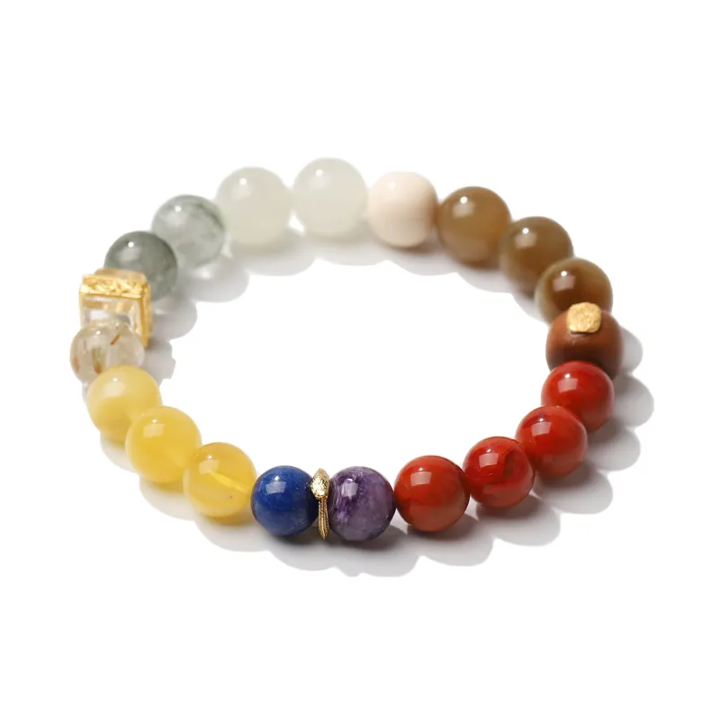 YUANYUANRUYI Southern Red Agate Bracelets Unisex-3