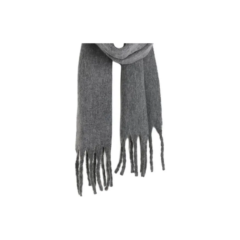 H&M Polyester Knit Scarves Women's Gray-2