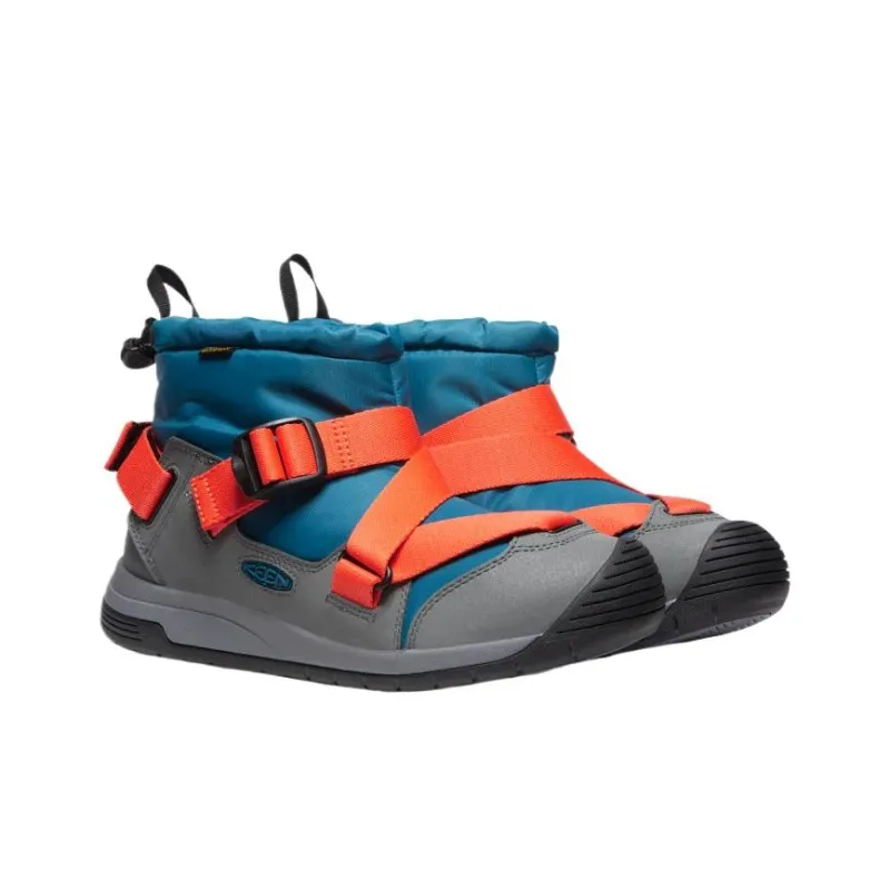 KEEN HOODZERA Short Snow Boots Men's Blue Orange-2