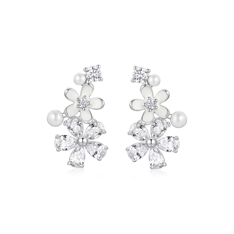 KADER 925 Sterling Silver Stud Earrings Women's Silver, Box Birthday Girlfriend Bestie-0