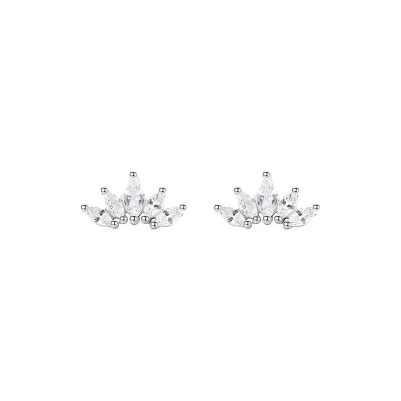 A CONG Studio S925 Silver Stud Earrings Women's-0