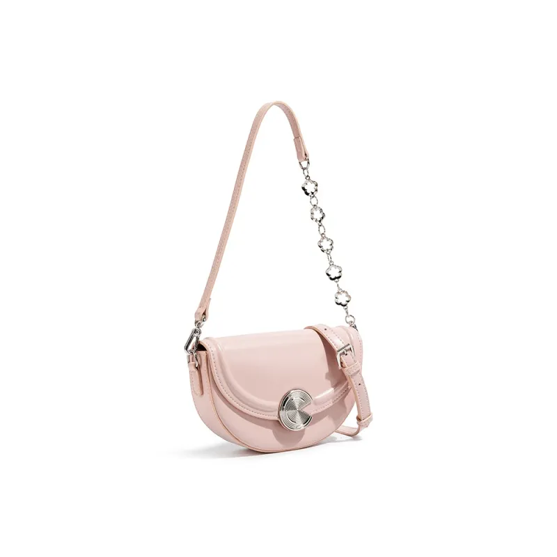 CAEISL&KCIEL PU Shoulder Bag Women's Cherry Blossom Pink-2