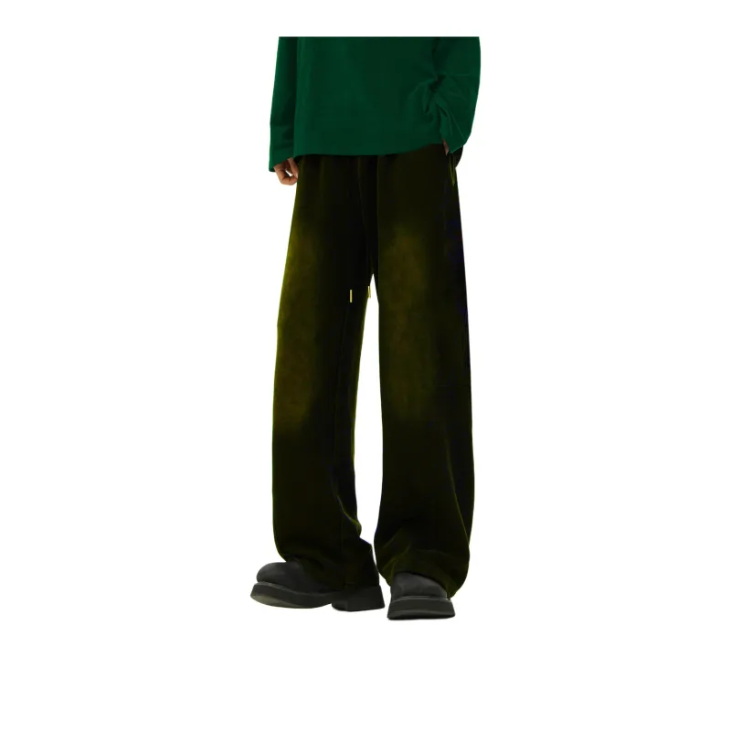 JUNGLE PANDA Knitted Sports Pants Unisex Black-1