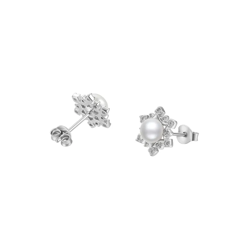 ZHOU LIU FU Freshwater Pearl Stud Earrings Women's-2