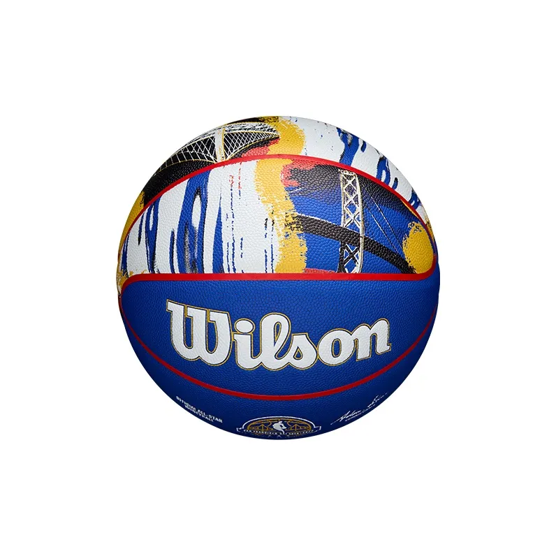Wilson All Star Microfiber Composite Basketball Blue Size 7 Ball Match Unisex-3