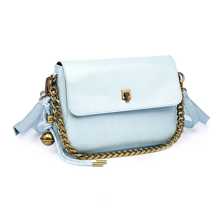 GELANDAI Cow Leather Shoulder Bag Crossbody Bag Women's Black/Glass Blue/Sandalwood/Almond Milk-2