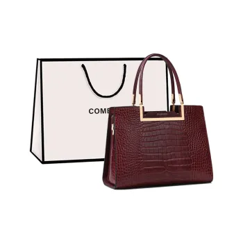 COMELY Cow Leather Handbags Shoulder Bag Crossbody Bag Regular Women's Burgundy