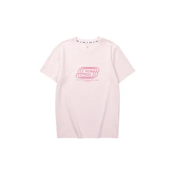 Skechers T Shirt Unisex Light Pink Red
