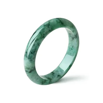 YASHENGZHUBAO Bean Type Jadeite Bangles Women's