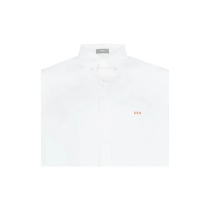 DIOR Logo Embroidered Long Sleeved Shirt-4