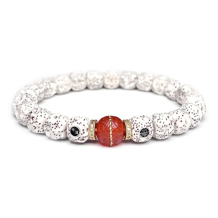 MOUNTAINS AND MANS Star Moon Bodhi Seeds New Chinese Style Good Luck Beaded Bracelet Unisex-7