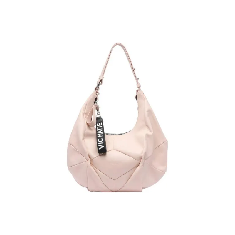 Vic Matie Calfskin Shoulder Bag Women's Pink-0