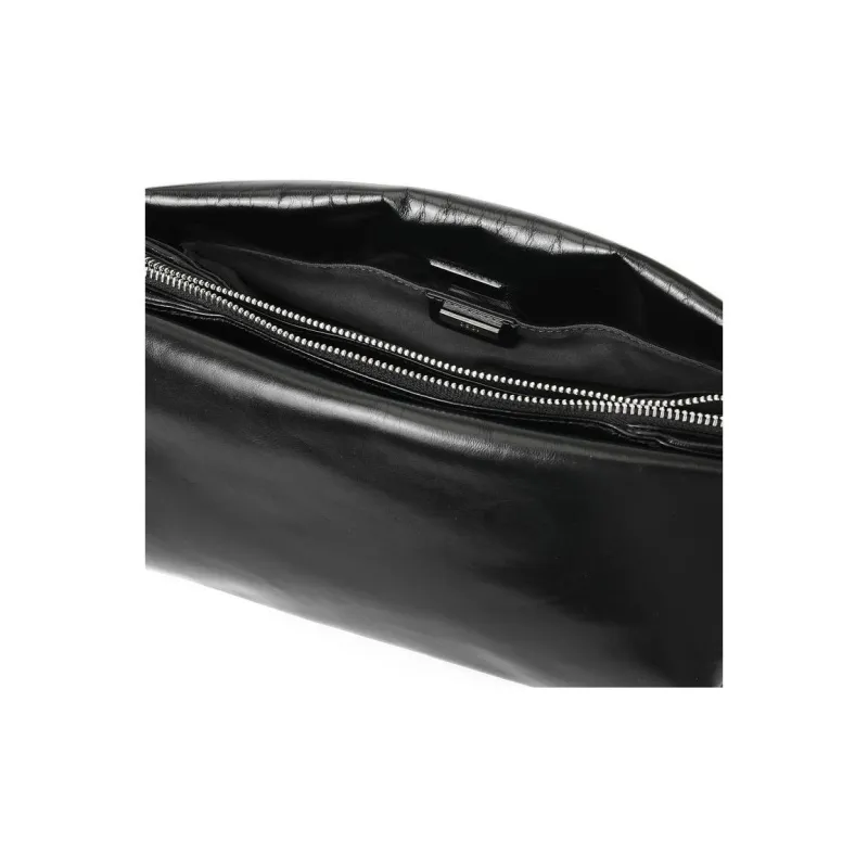 OSOI Cow Leather Handbag, Shoulder Bag Women's Black-3