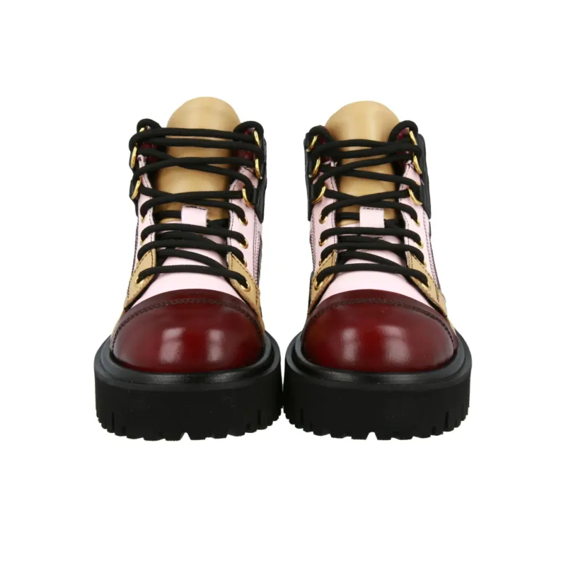 MOSCHINO Ankle Boots 3.8cm Women's Red-5