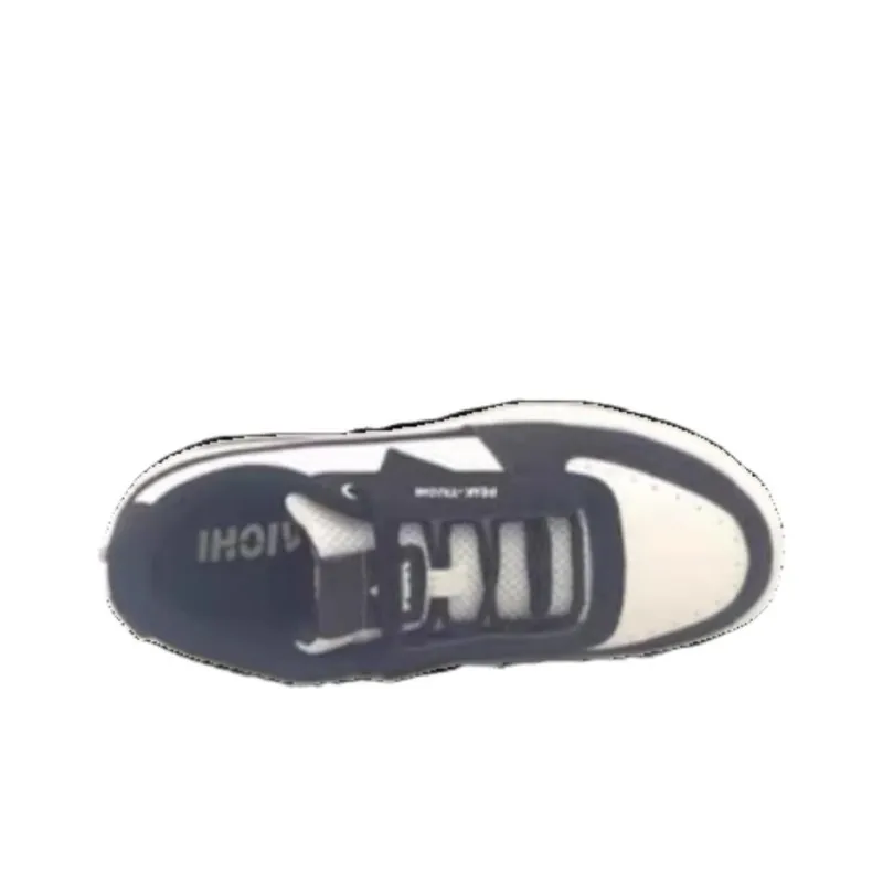 PEAK Taichi Yunji 2.0 Anti Slip Wear Resistant Low Top Skateboard Shoes Women's Black White-3